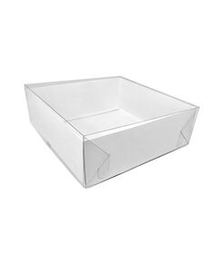 20*20*7 см Складные коробки с крышкой из пластика, Цвет, рисунок: Белый в интернет магазине  Allbox оптом