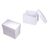 Коробки из картона с крышкой 14,5×9,5×12,5 см для подарков, Цвет, рисунок: Белый в интернет магазине  Allbox оптом