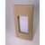 Картонные коробки с окном 11,1×2,3×22,4 см для подарков, Цвет, рисунок: Крафт в интернет магазине  Allbox оптом