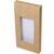 Картонные коробки с окном 11,1×2,3×22,4 см для подарков, Цвет, рисунок: Крафт в интернет магазине  Allbox оптом