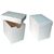Коробки из картона с крышкой 14,5×9,5×12,5 см для подарков, Цвет, рисунок: Белый в интернет магазине  Allbox оптом
