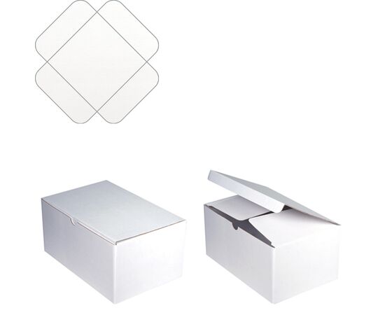 Коробка с клапаном от Allbox 22,7*15*11 см, Цвет, рисунок: Белый в интернет магазине  Allbox оптом