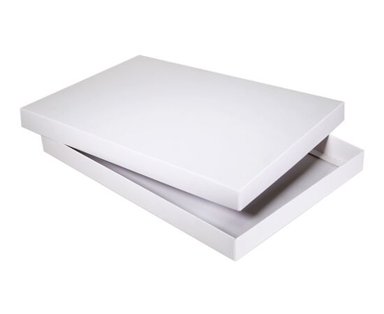 Коробки с крышкой из картона 30х21,5х3 см подарочные, Цвет, рисунок: Крафт 2-хслойный в интернет магазине  Allbox оптом