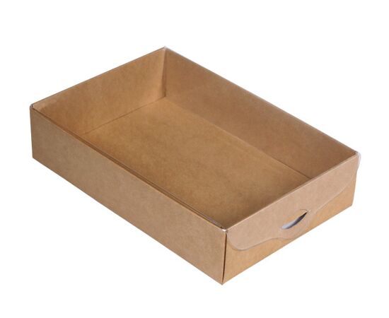 Складные коробки с крышкой из пластика для подарков 14,8×10×3,5 см, Цвет, рисунок: Крафт в интернет магазине  Allbox оптом