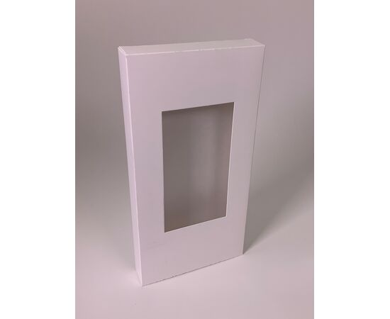 Картонные коробки с окном 11,1×2,3×22,4 см для подарков, Цвет, рисунок: Крафт в интернет магазине  Allbox оптом
