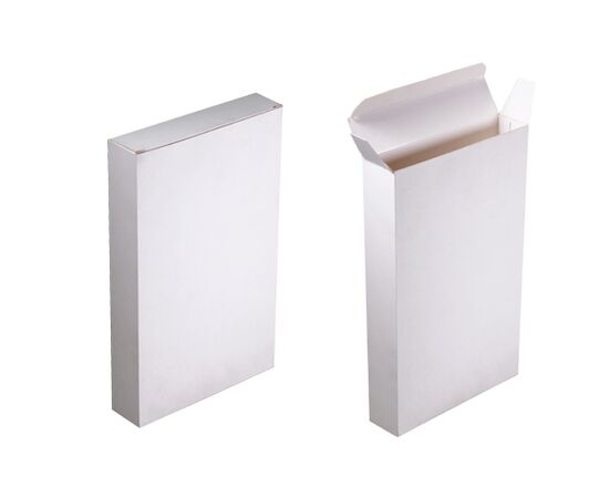 Коробки из картона 250 г/м2 10,5×2,5×17,5 см для подарков, Цвет, рисунок: Белый в интернет магазине  Allbox оптом