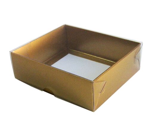 Картонные сборные коробки с крышкой для подарков 12×10,3×3,7 см, Цвет, рисунок: Крафт в интернет магазине  Allbox оптом